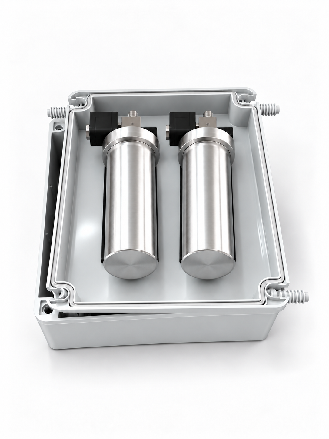 Diffuseur de gaz lacrymogène CS haute pression IGAZ 900 – 2 × 100 ml – 900 m³ en 25 secondes - compatible alarme & canons à son - contact sec