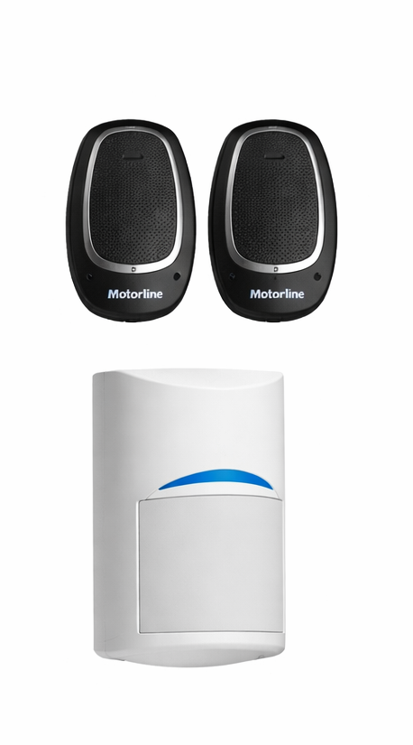 Kit option détection AUTONOME + protection anti-brouillage radio - détecteur de mouvement de confirmation filaire BOSCH tritech  15 m x 15 m  + récepteur deux télécommandes - intégré ou déporté des canons à son - prix unitaire HT Qualiforce - canon à son anti-intrusion