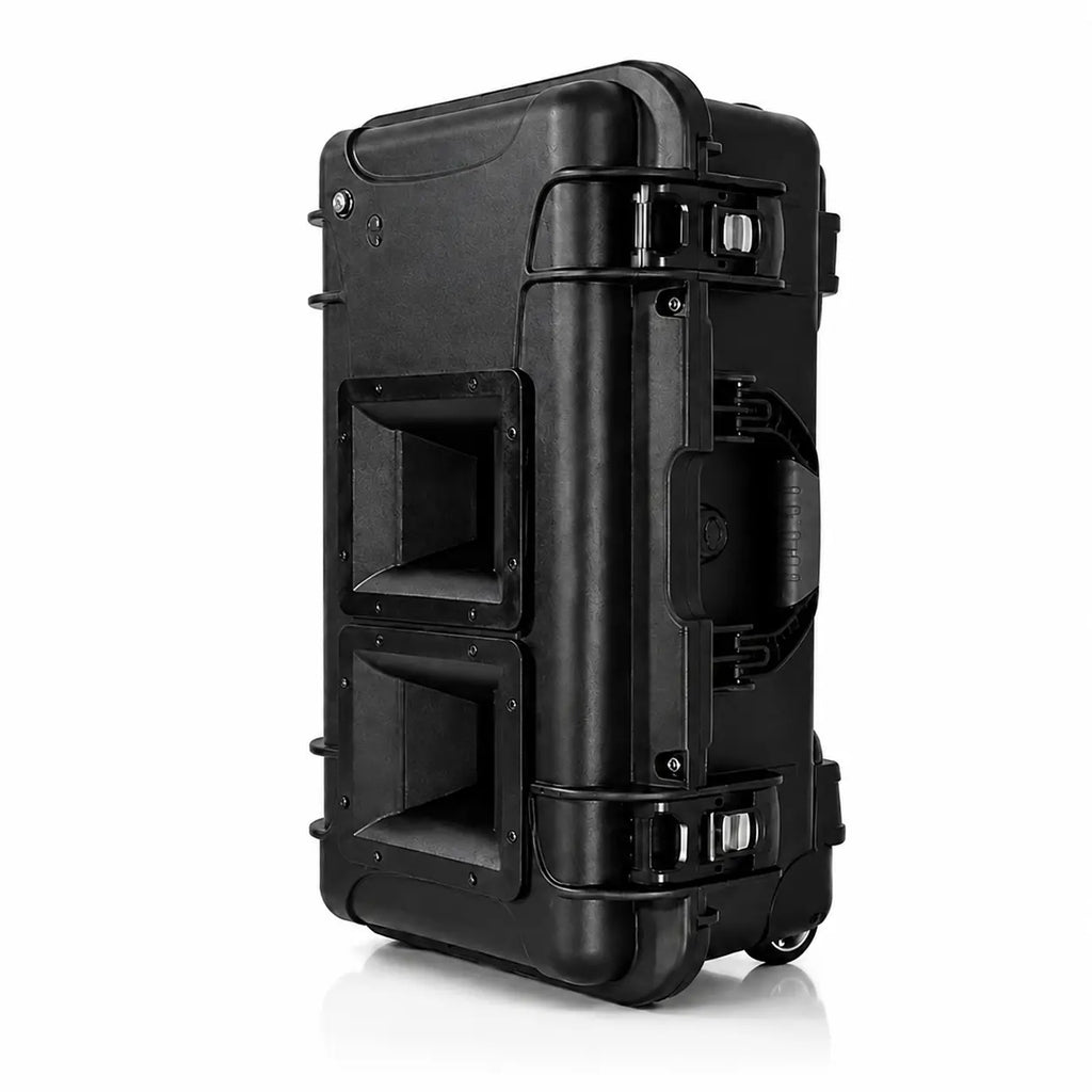 Canon à son anti-intrusion 118 à 133 dB à 1 m nomade – Blast V2 compatible alarme relais radio ou contact sec - jet de gaz lacrymogène en option Qualiforce - canon à son anti-intrusion